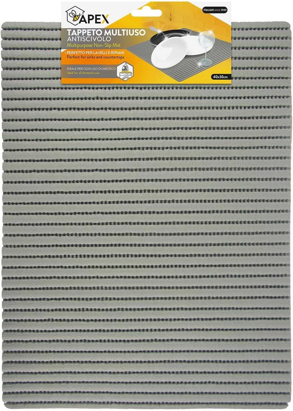 71c58YClNbL._AC_SL1500_ APEX NON SLIP MAT 40X30cm - Image 1