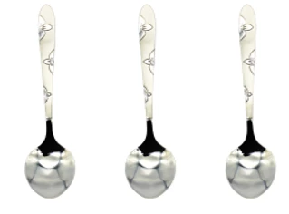 DESERT SPOON “floral” 6pcs