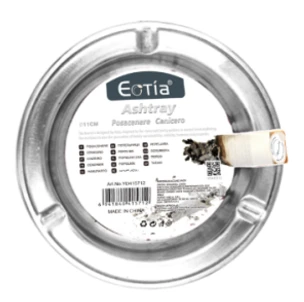 EOTIA PLASTIC ASHTRAY INOX 11CM