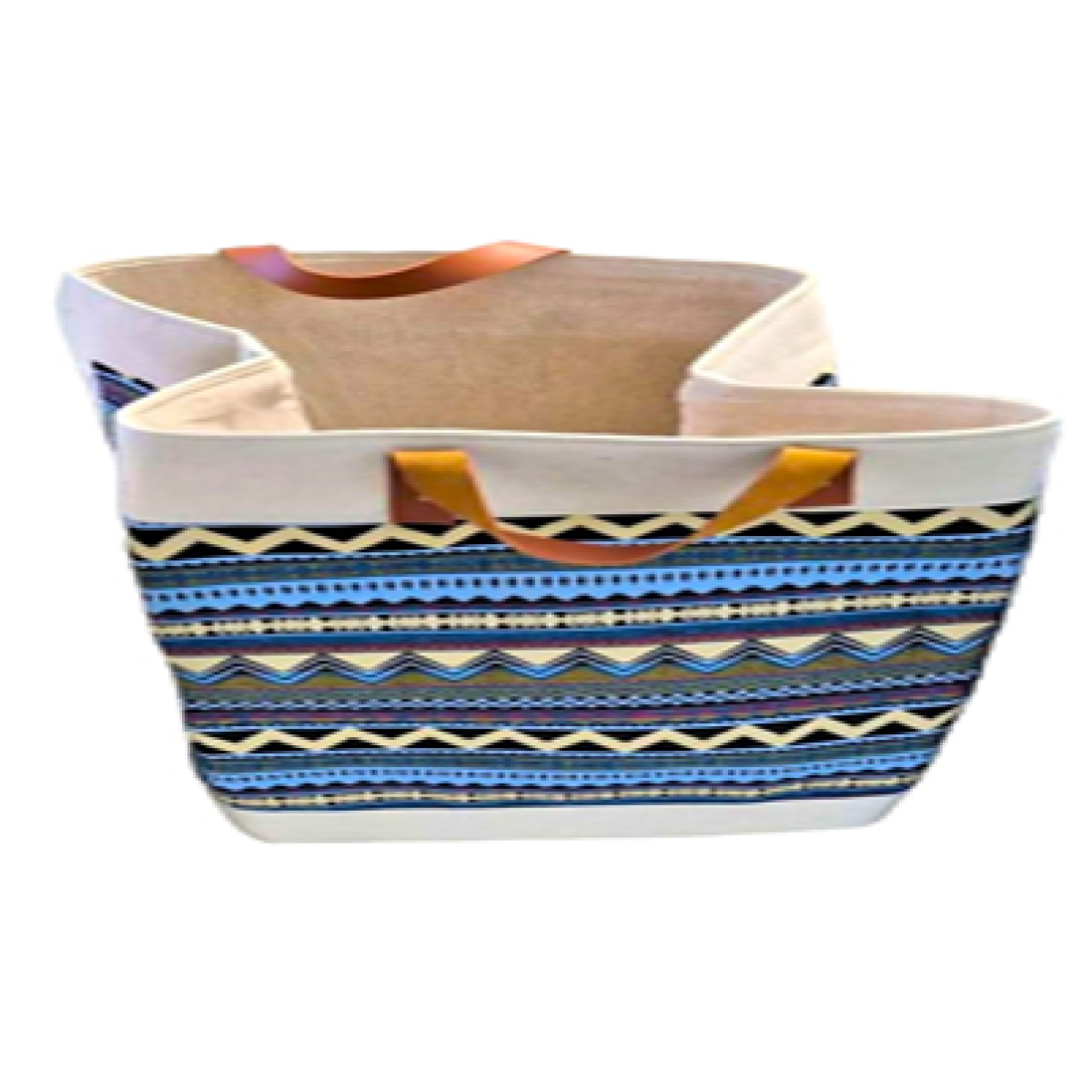 LAUNDRY CANVAS BLUE BAG  55X36CM - Image 2