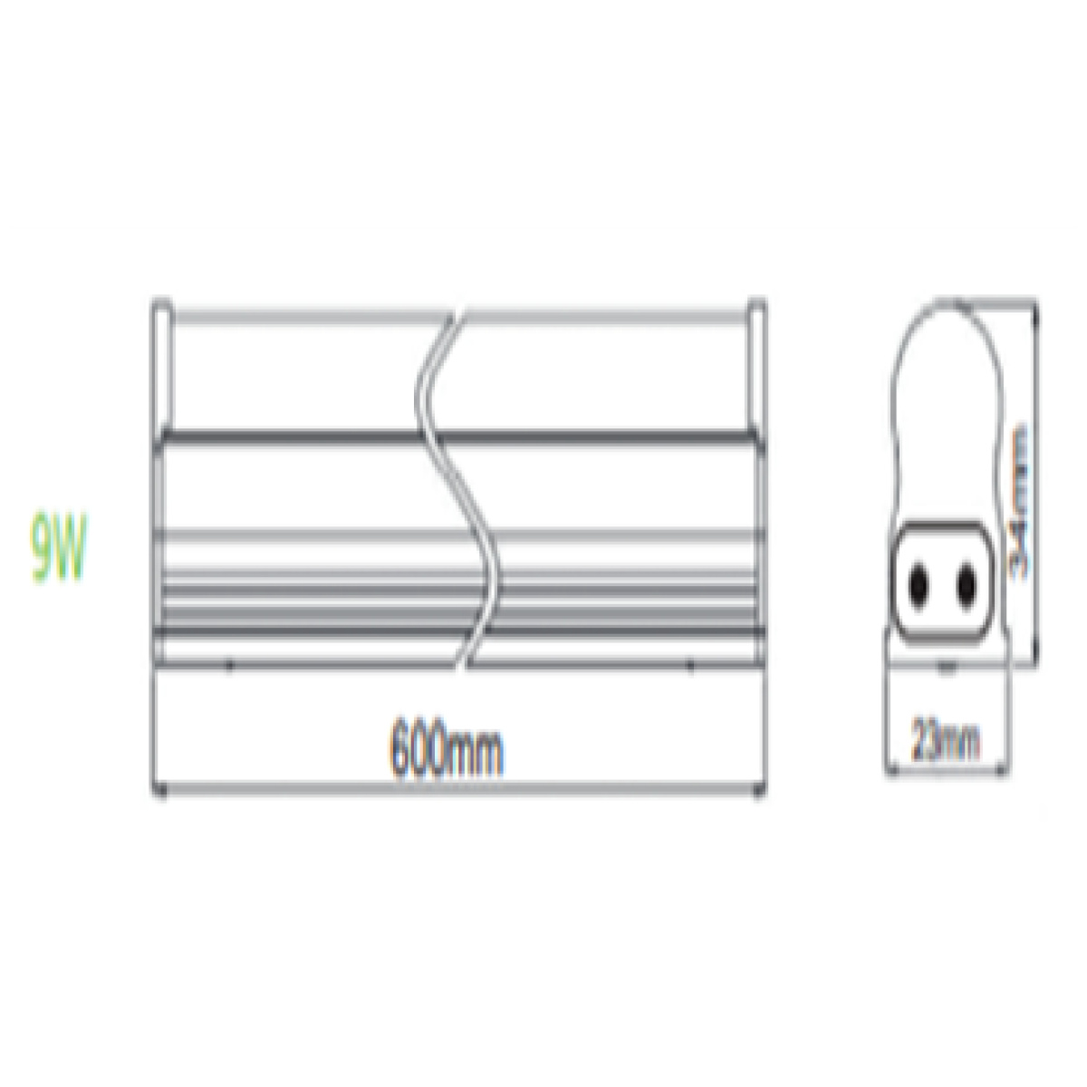 ACA Lighting LED DAPO T5 9W 60CM 6000K - Image 2