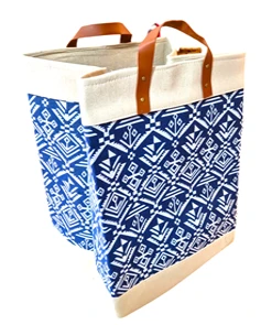 LAUNDRY CANVAS BLUE BAG  55X36CM - Image 1