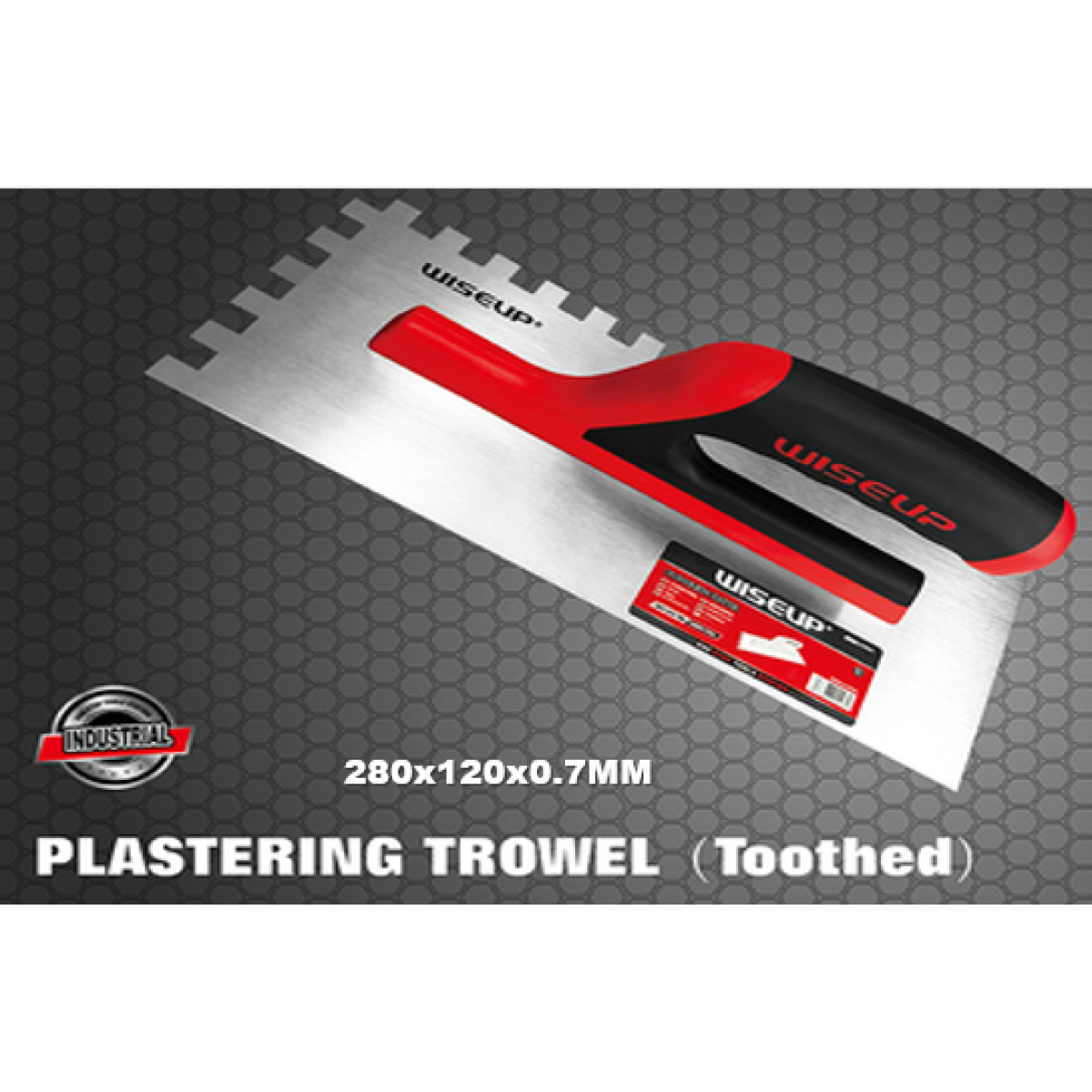 WISEUP PLA.TOOTHED TROWEL 280X120 - Image 2