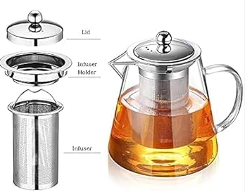 GLASS TEAPOT + FILTER 1000ML - Image 2