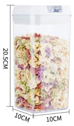 EASY LOCK SQUARE PLASTIC  1200ml - Image 1