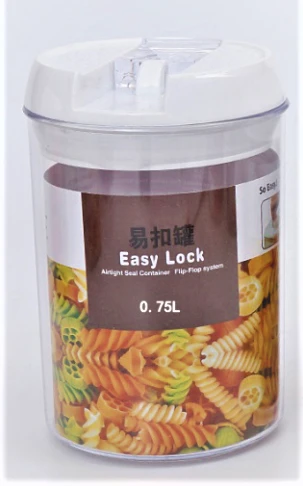 EASY LOCK ROUND PLASTIC  750ml