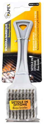 APEX BRASS BARBECUE BRUSH  27 x 8 x 8cm