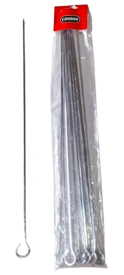 BBQ MASTER STEEL SKEWERS 12PCS