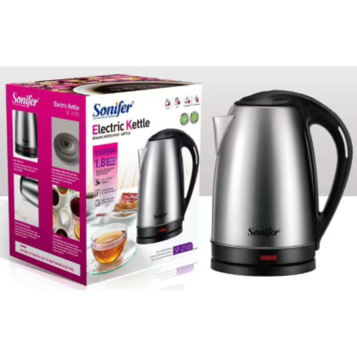 SONIFER ELECTRIC KETTLE   1,8L  1500W - Image 2