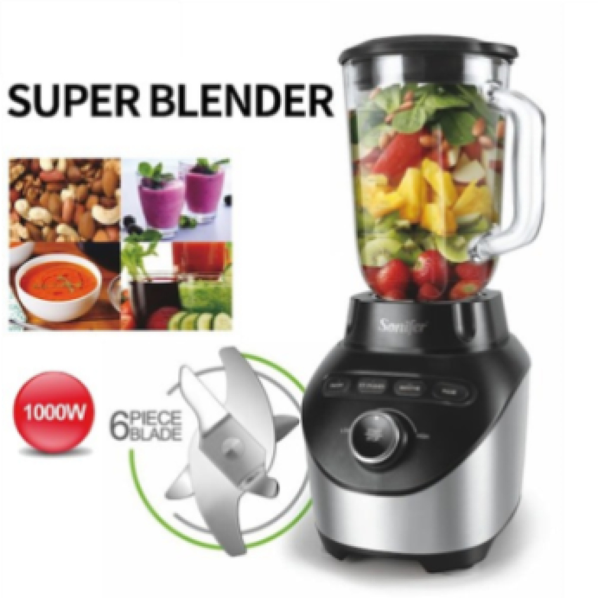 SONIFER SUPER BLENDER 1000W - Image 2