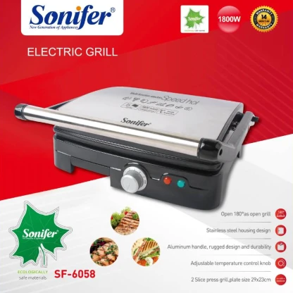 SONIFER ELECTRIC GRILL 1800W - Image 2