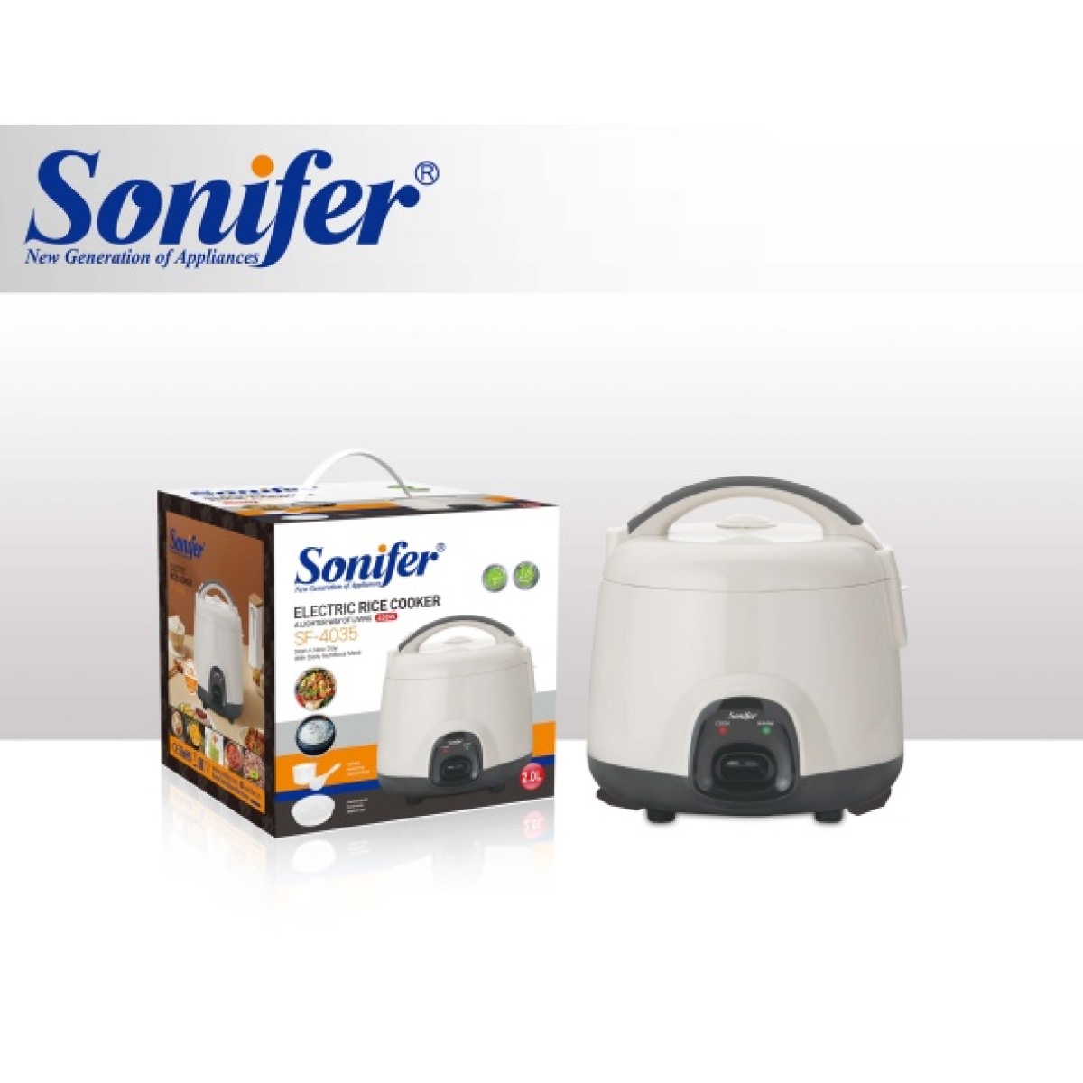 SONIFER RICE COOKER 500W 2L - Image 2
