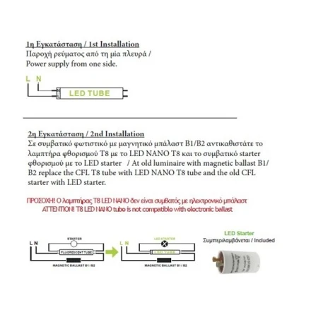 DIOLAMP LED T8 24W  150cm 6000K - Image 2
