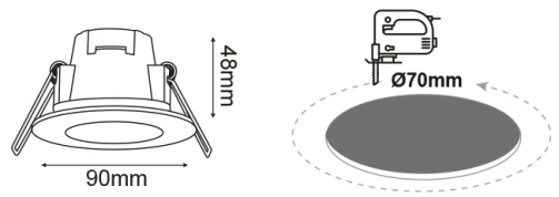 LED SPOT ROUND 5W 4000K IP65 - Image 2