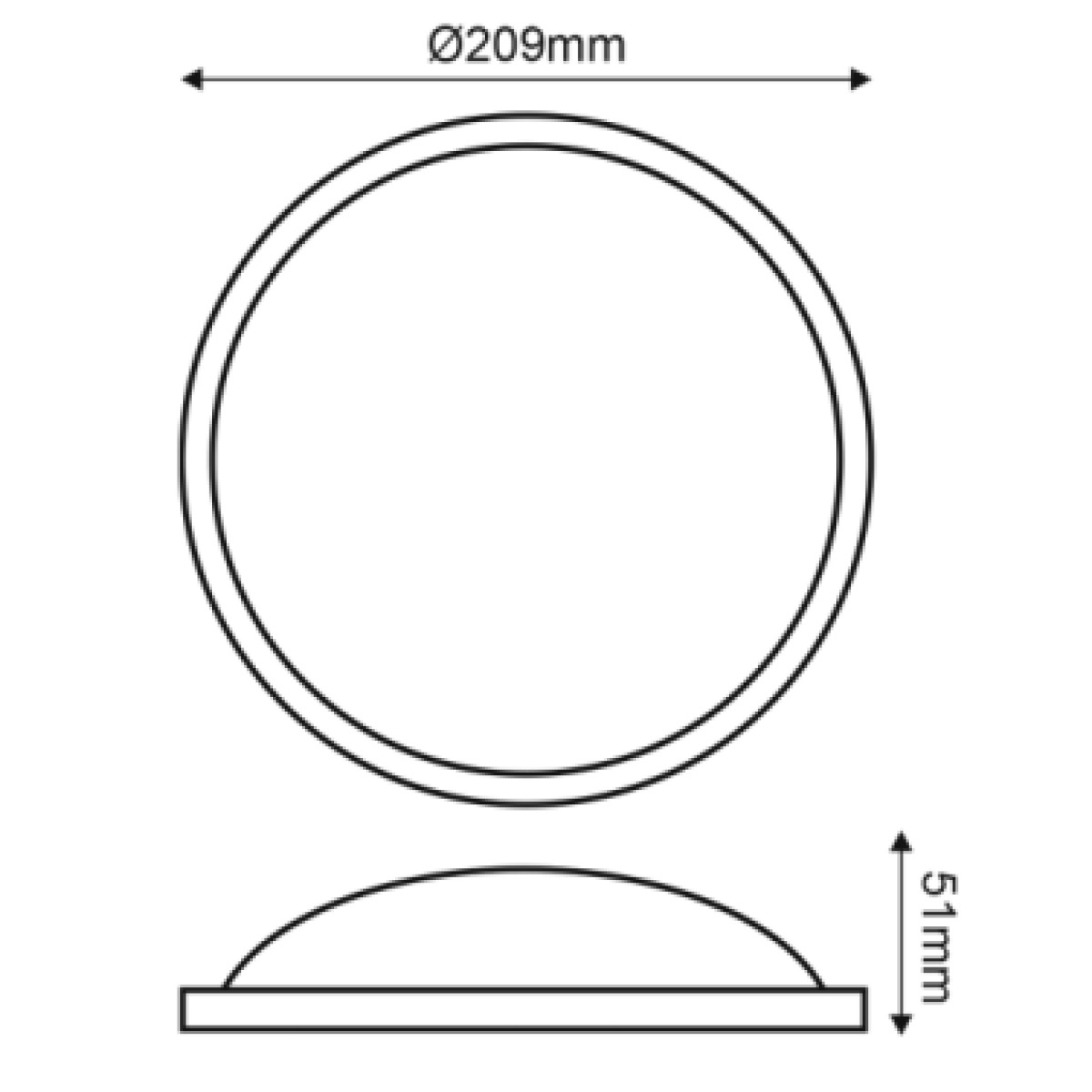 ACA Lighting LED DARIA WALL IP65 20W 6000K - Image 2