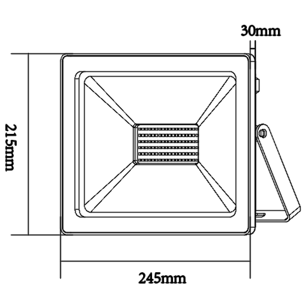 ACA Lighting LED FLOODLIGHT 100W 6000K - Image 2