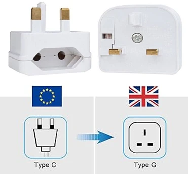 UK ADAPTOR 2PINS TO 3PINS - Image 2