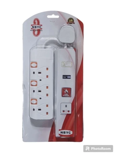 UK SOCKET 3WAYS 3m