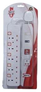 UK SOCKET 5WAYS 3m - Image 1
