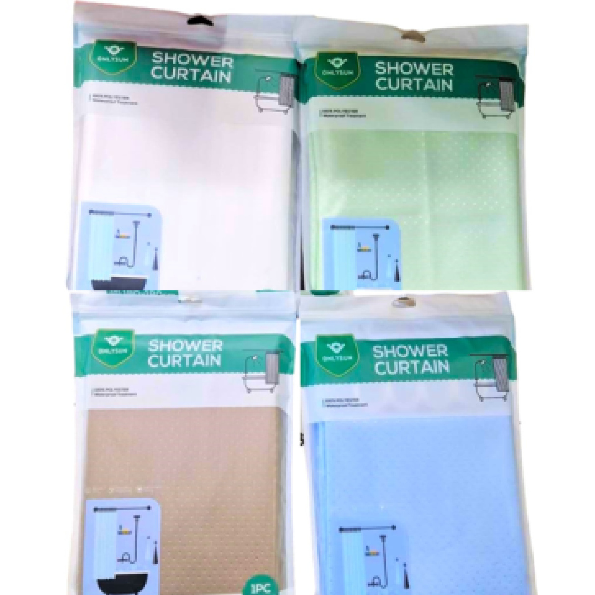 ONLYSUN SHOWER CURTAIN 180X200cm+12RINGS - Image 2