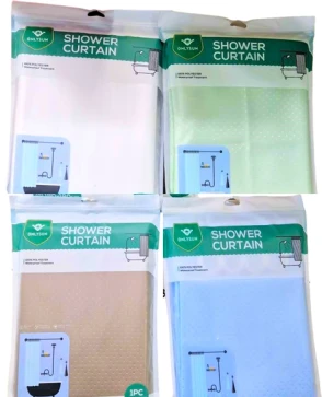 SHOWER CURTAIN 180X200cm+12RINGS - Image 2