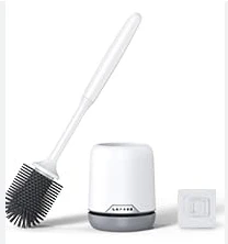 COSBRO TOILET BRUSH SET WHITE  ROUND