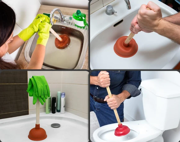 COSBRO WOODEN HAND TOILET PLUNGER - Image 2