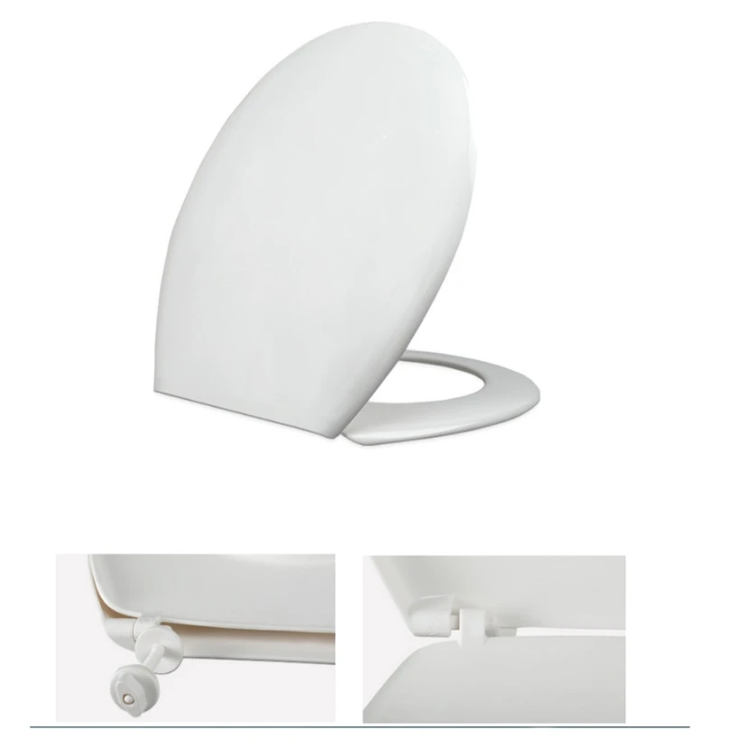 SANITARY WC SEAT SOFT OPEN/CLOSE UNIVERSAL 18”  44.5X35.2CM
