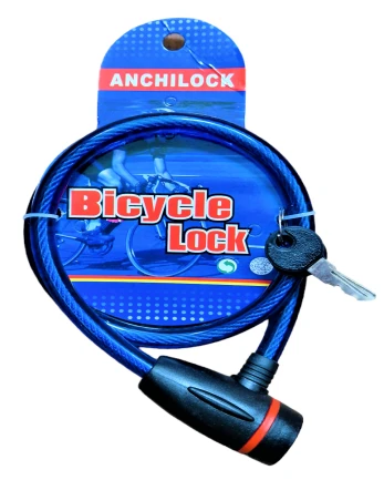 image1519 BIKE LOCK WITH KEY 12mmX80cm - Image 1