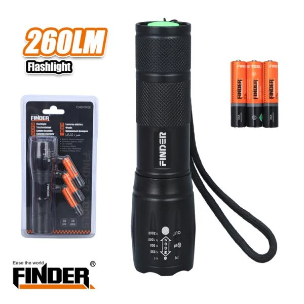 FINDER FLASHLIGHT 260LM  3 BATTER. - Image 1