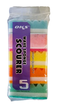 OKS KITCHEN WAVES-SPONGE 5pcs