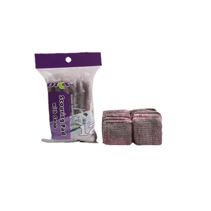 OKS SCOURINPAD WITH SOAP 12PCS
