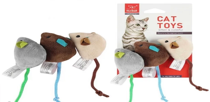 NUNBELL PET MICE TOY   3pcs