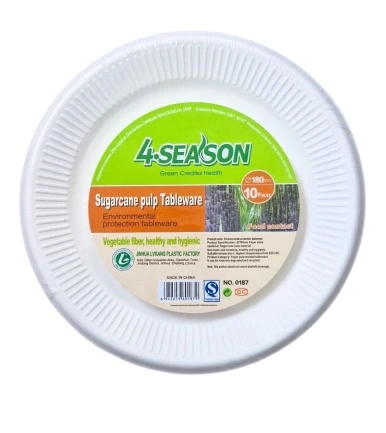 4SEASON S/CANE PLATE 18CM 10PCS