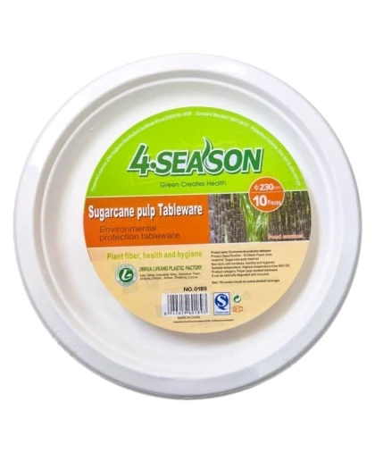 4SEASON S/CANE PLATE 23CM 10PCS