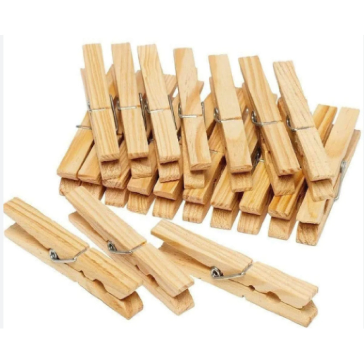 COSBRO WOODEN CLOTHES PEGS 24pcs - Image 2