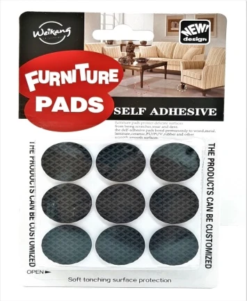 FURN PADS ADHESIVE ROUND  18pcs
