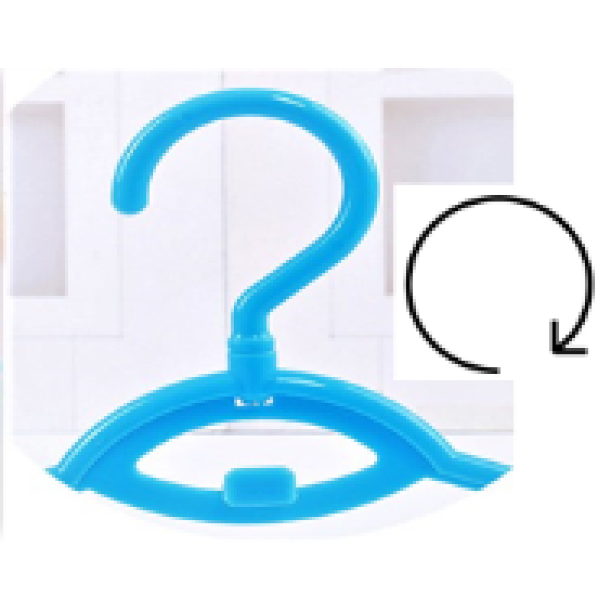 PLASTIC HANGERS  WITH ROTATING HEAD  5pcs - Image 2