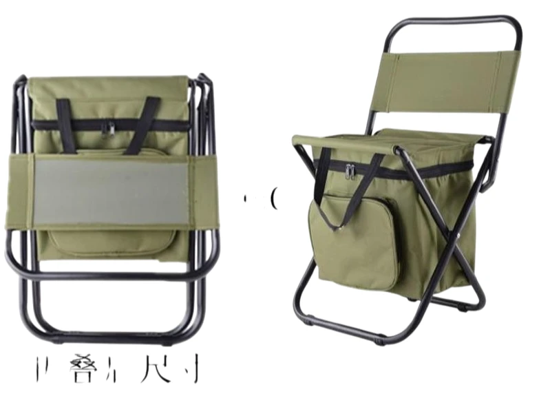 METAL OUTDOOR ARMY CHAIR 35cmX28cmX58cm - Image 1