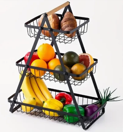 METAL 3LAYERS RACK  49X20X40.5CM