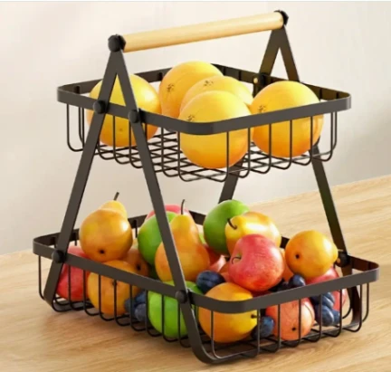 image909 METAL 2LAYERS RACK 31X20X31CM - Image 1