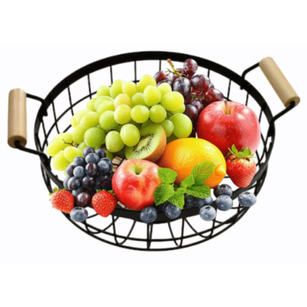 COSBRO BLACK METAL FRUIT BASKET - Image 2