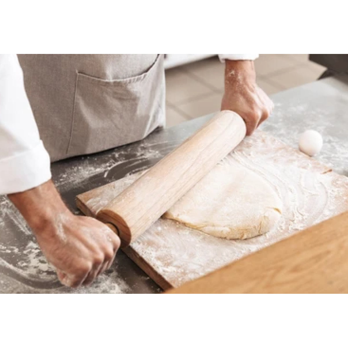 WOODEN ROLLING PIN Ø6x43CM - Image 2