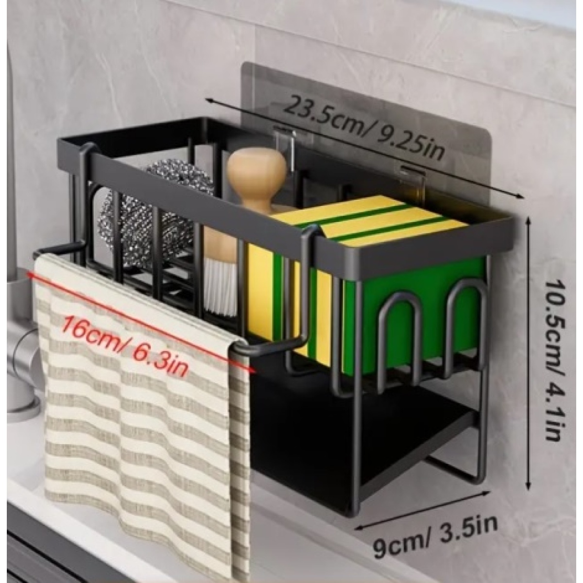 METAL SOAP RACK 23.5X10.5X9CM - Image 2